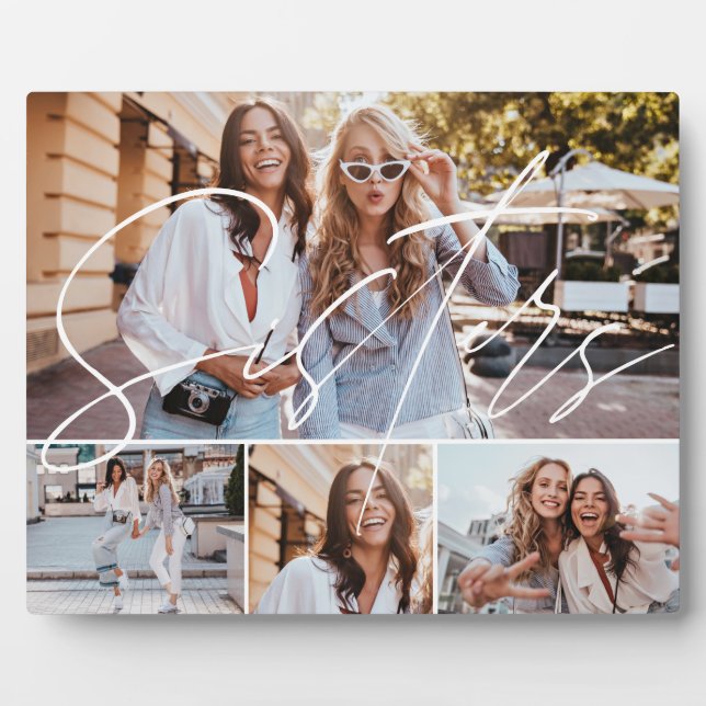 Sisters Skriptüberlagerung, Trends zum Foto-Raster Fotoplatte (Vorderseite)