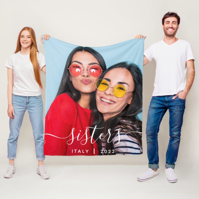 Sisters Vacation Fleece Blanket (Beispiel)