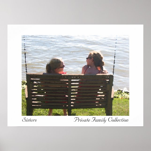 Sisters Watercolor Poster (Vorne)