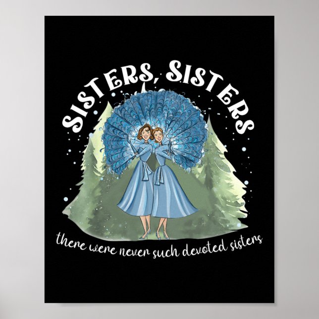 Sisters White Christmas Movie 1954 Xmas Snow Holid Poster (Vorne)