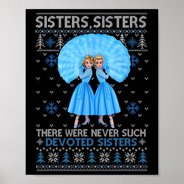 Sisters White Xmas Snow Weihnachtsfilm 1954 Holid Poster (Vorne)