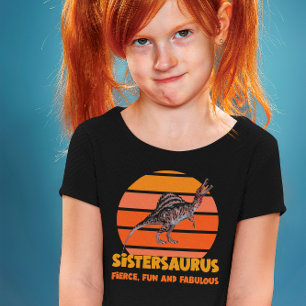 Sistersaurus: Fierce, Spaß und fabelhaft Funny Tri-Blend Shirt