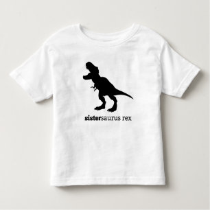 Sistersaurus rex zusammenpassendes kleinkind t-shirt