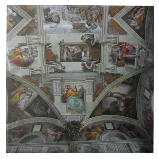 Sistine Chapel Ceiling, Rom Italien Fliese (Vorderseite)