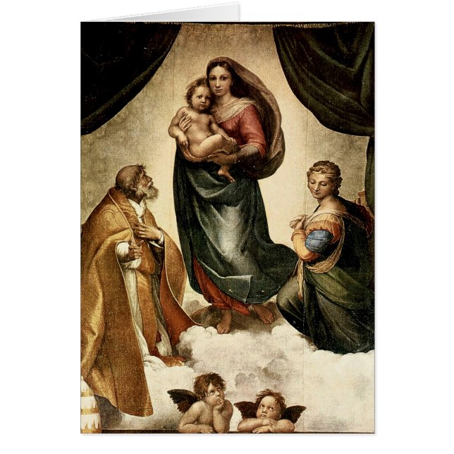 "Sistine classique Madonna" de Raphael (circa (Devant)