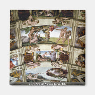 Sistine Kapelle, Vatikan, Rom, Italien Magnet