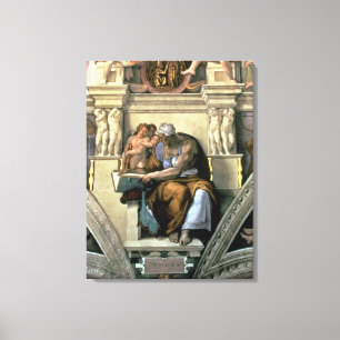 Sistine Kapellen-Decke: Cumaean Sibyl, 1510 Leinwanddruck