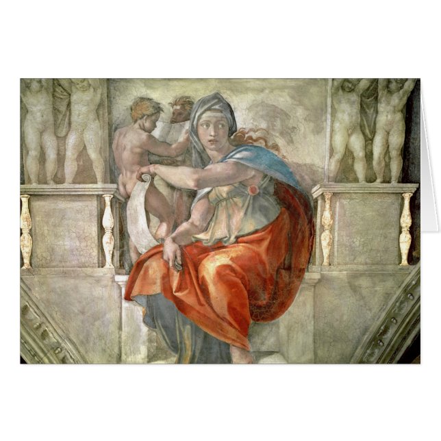 Sistine Kapellen-Decke: Delphic Sibyl (Vorderseite (Horizontal))