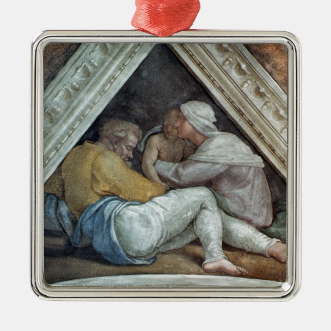 Sistine Kapellen-Decke: Die Vorfahren von Christus Silbernes Ornament (Vorne)