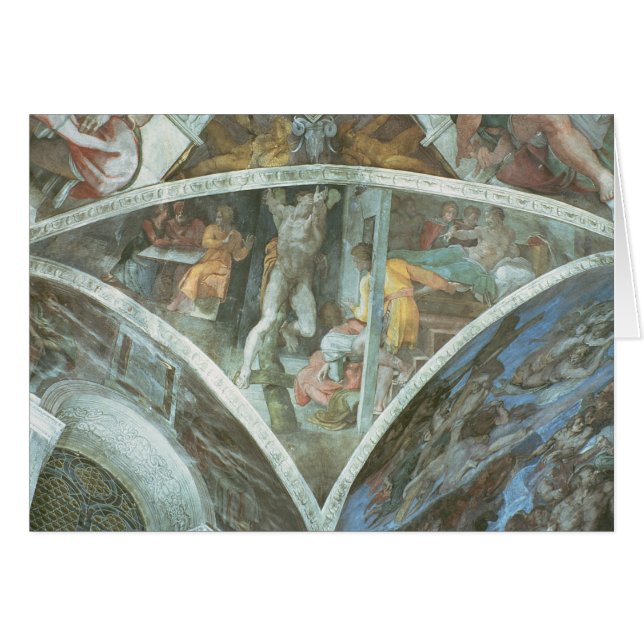 Sistine Kapellen-Decke: Haman (Vorderseite (Horizontal))