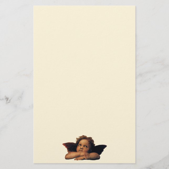Sistine Madonna, Angeln im Detail von Raphael Sanz Briefpapier (Vorderseite)