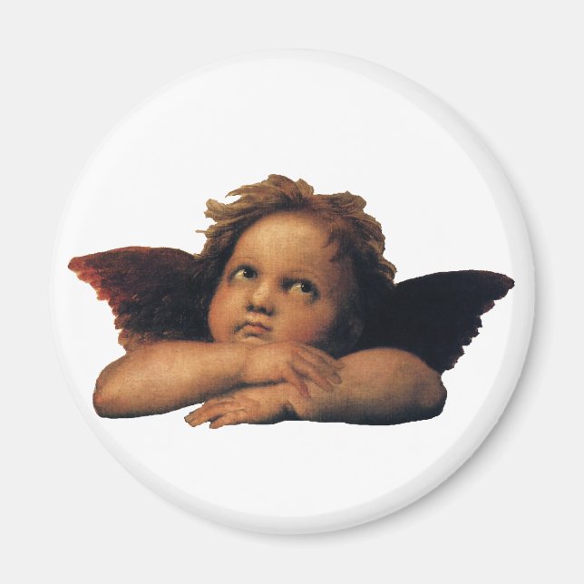Sistine Madonna, Angels Detail: Raphael Sanzio Magnet (Vorne)