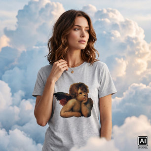 Sistine Madonna, Angels Detail: Raphael Sanzio T-Shirt