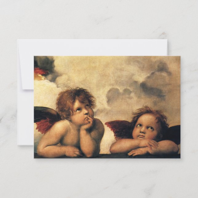Sistine Madonna del Sasso RSVP Karte (Vorderseite)