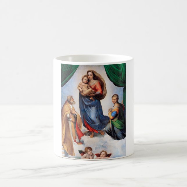 Sistine Madonna, Raphael Kaffeetasse (Mittel)