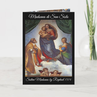 Sistine Madonna Weihnachtskarte Feiertagskarte
