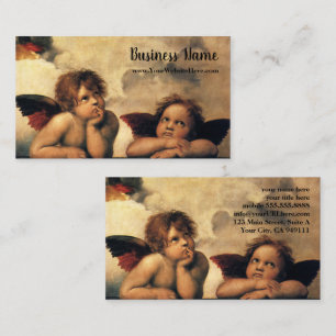Sistinische Madonna Engel von Raphael Raffaello Visitenkarte