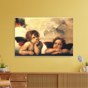 Sistinische Madonna Engel von Raphael Sanzio Leinwanddruck