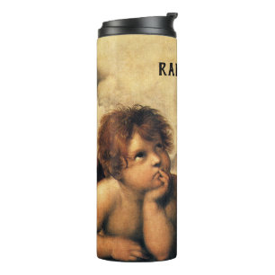 Sistinische Madonna Engel von Raphael Sanzio Thermosbecher