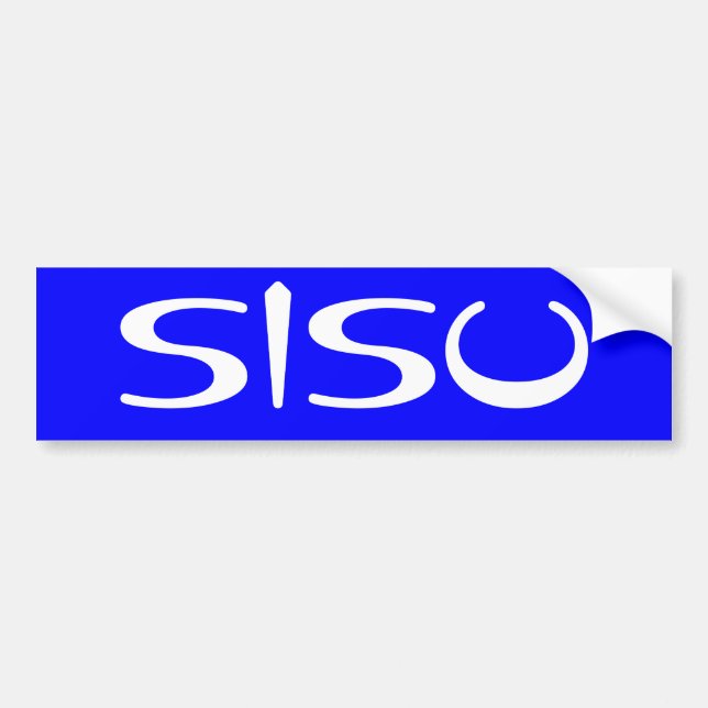 Sisu Autoaufkleber-obere Halbinsel MI Finnland Autoaufkleber (Vorne)