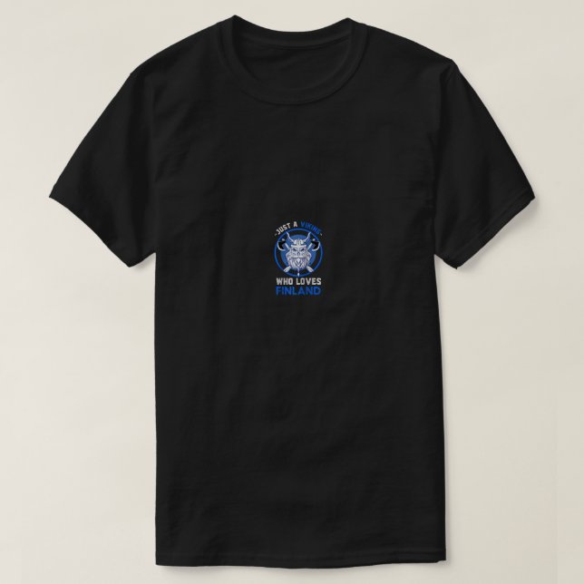 Sisu finnischen Skandinavien Just A Viking Who Lie T-Shirt (Design vorne)