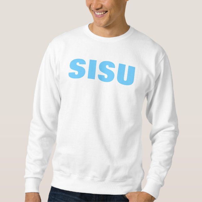 SISU (finnischer Stolz) weißes Sweatshirt (Vorderseite)