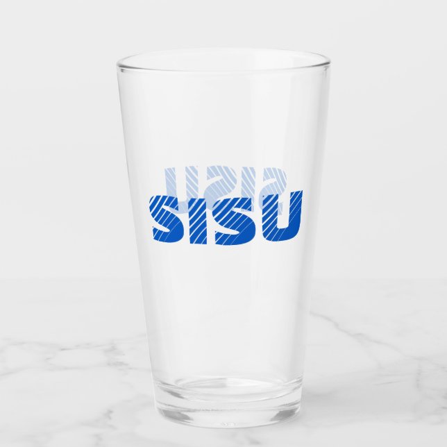SISU Finnish Glass Tumbler Glassware (Vorderseite)