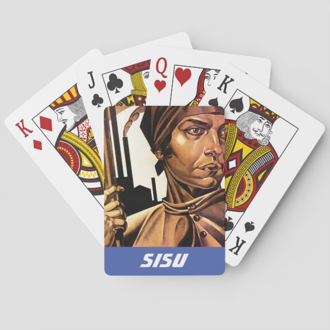 Sisu Korngot finnische Finn-Finnland yoopers es Spielkarten (Rückseite)