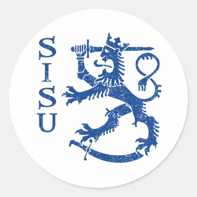 SISU RUNDER AUFKLEBER (Vorderseite)