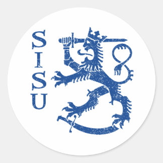 SISU RUNDER AUFKLEBER
