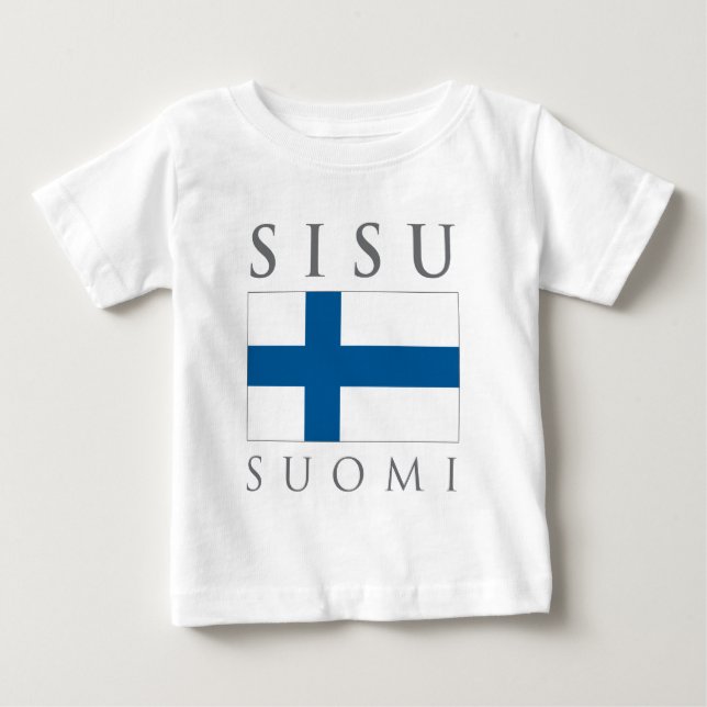 Sisu Suomi Baby T-shirt (Vorderseite)