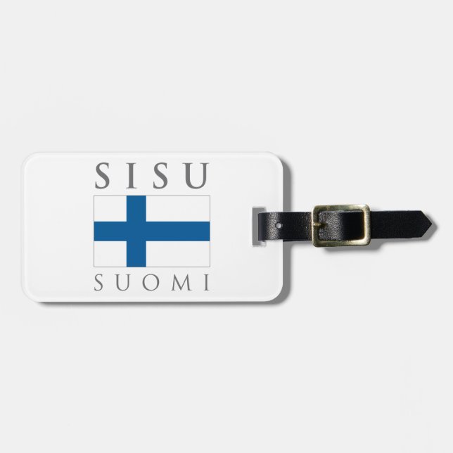Sisu Suomi Gepäckanhänger (Vorderseite horizontal)