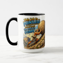 Sisyphe sinnloser Job fragwürdiges Zitat Mythos Tasse