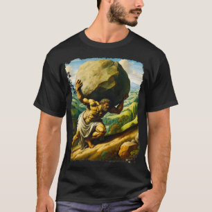 Sisyphus ewiger Kampf Renaissance Artwork Musc T-Shirt