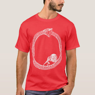 Sisyphus in einer Ouroboros-Schlange Unise Philoso T-Shirt