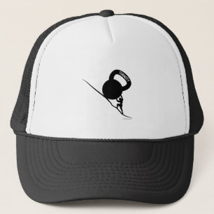 Sisyphus Kettlebell Hartnäckigkeits-T - Shirt Truckerkappe