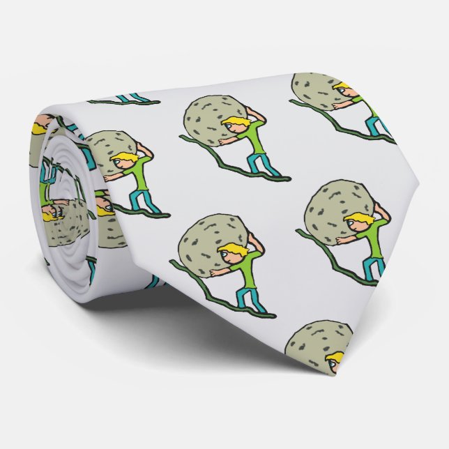 Sisyphus Krawatte (Gerollt)