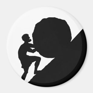 Sisyphus und Fels, Griechische Mythologie Magnet