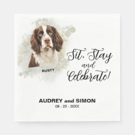 Sit, Bleibe & Celebrate English Springer Spaniel Serviette