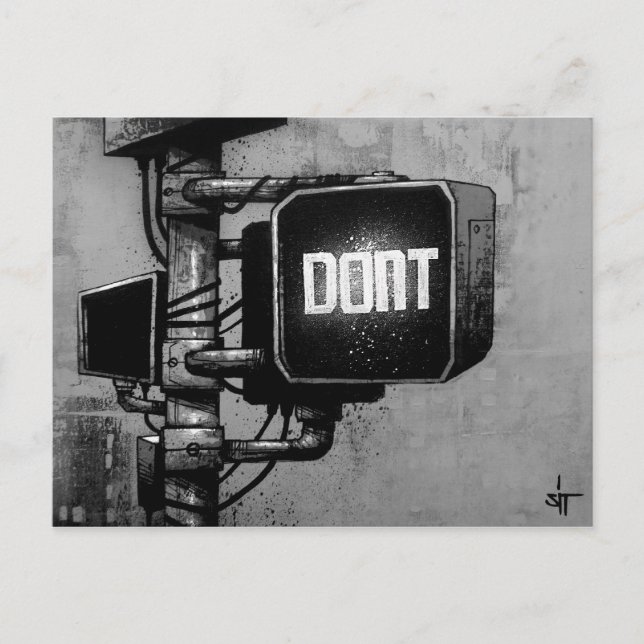 SIT "DON'T" POSTKARTE (Vorderseite)