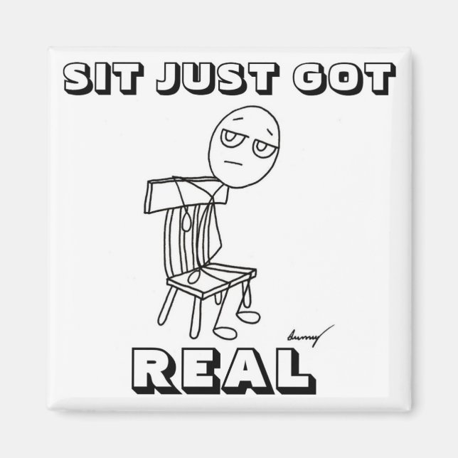 SIT EINFACH REAL Magnet GOT (Vorne)