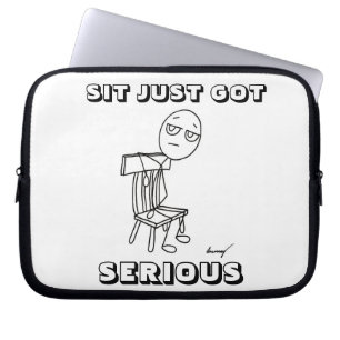 SIT JUST WURDE ERNST Laptop-Hülle Laptopschutzhülle