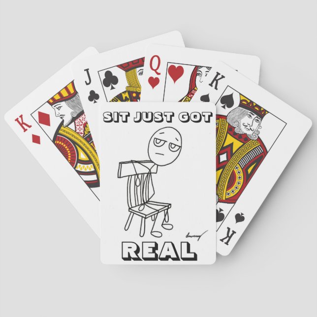 SIT NUR GOT, echte Spielkarten (Rückseite)