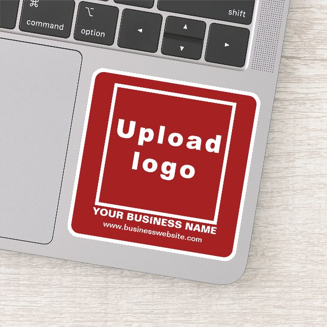 Site d'affaires sur Red Carré Vinyl Sticker (Détail)