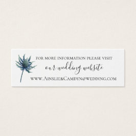 Site du Mariage botanique Blue Thistle