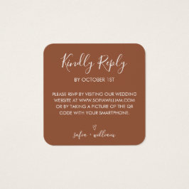 Site Mariage Boho Terracotta QR Code RSVP