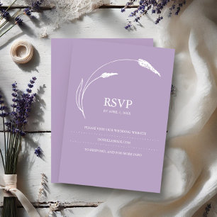 Site Mariage de carte Lavender moderne RSVP