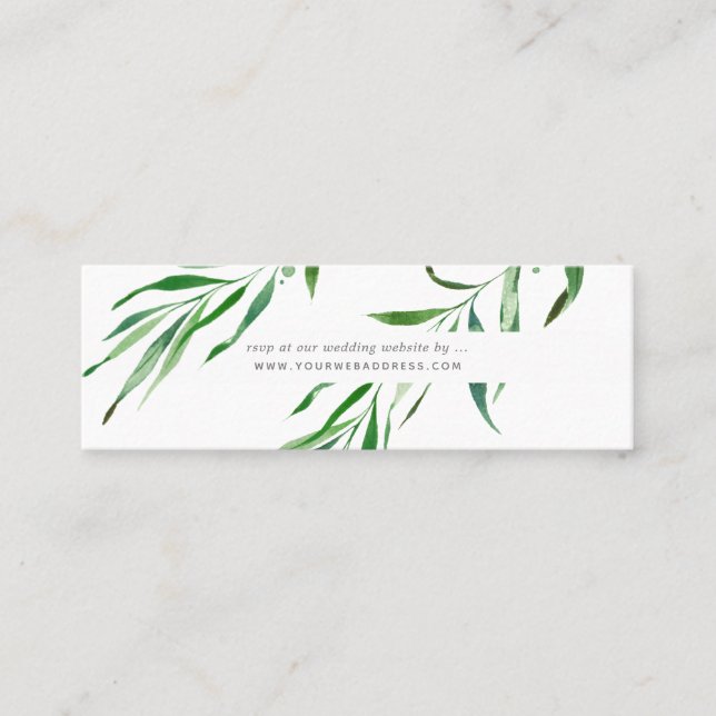 Site Mariage de verdure Cartes RSVP, Boîtier (Devant)