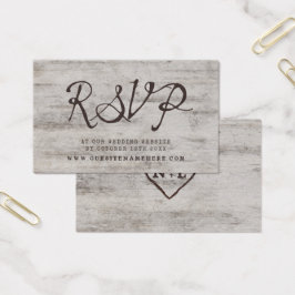Site Mariage d'écorce de bouleau RSVP Insérer des 