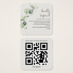 Site Mariage Eucalyptus Green Code QR RSVP